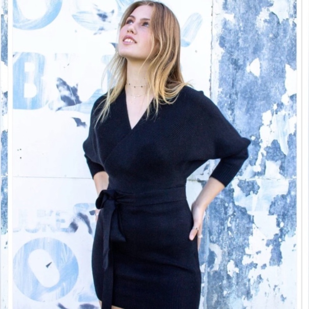 Kenzi Knit Maxi Dress - Black. XS